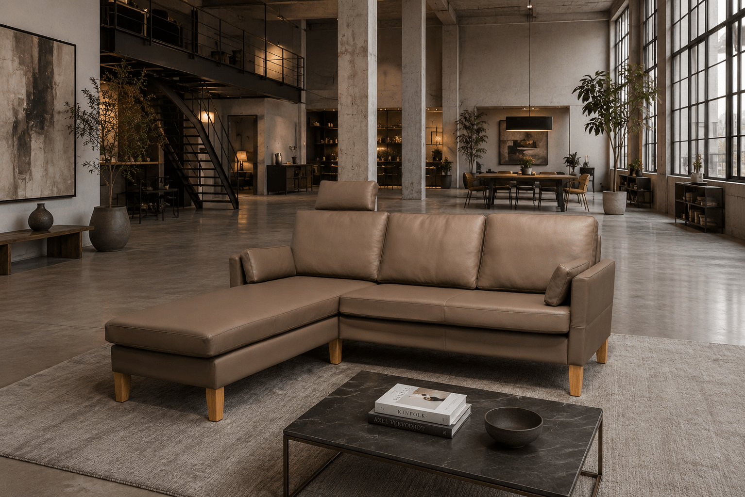 Marquardt Sofa Braun Hell
